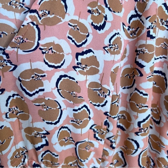 Melissa McCarthy Geometric Peach Tan Tunic Blouse Size 2X - Picture 5 of 12